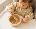Silicone Suction Bowl with Wooden Spoon
